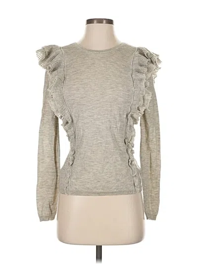 Pre-owned Intermix Wool Pullover Sweater In Gray