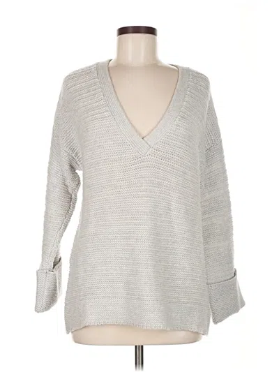 Pre-owned Intermix Wool Pullover Sweater In Gray