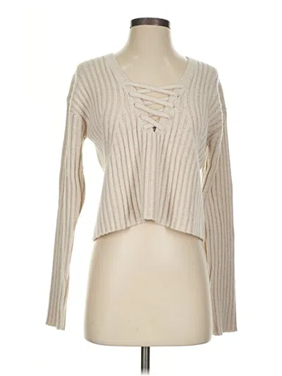 Pre-owned Intermix Wool Pullover Sweater In Ivory