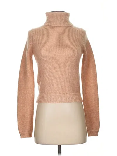 Pre-owned Intermix Wool Pullover Sweater In Tan