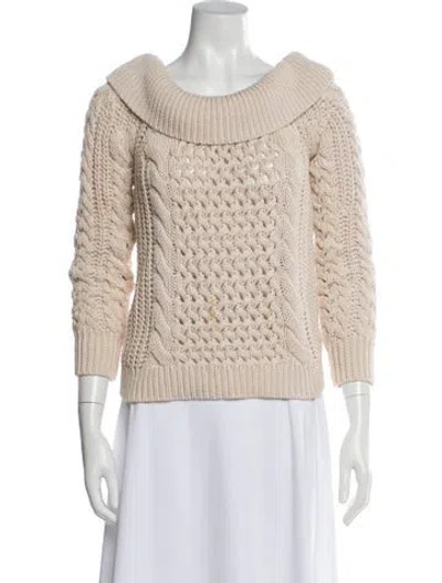 Pre-owned Intermix Wool Sweater In Neutral