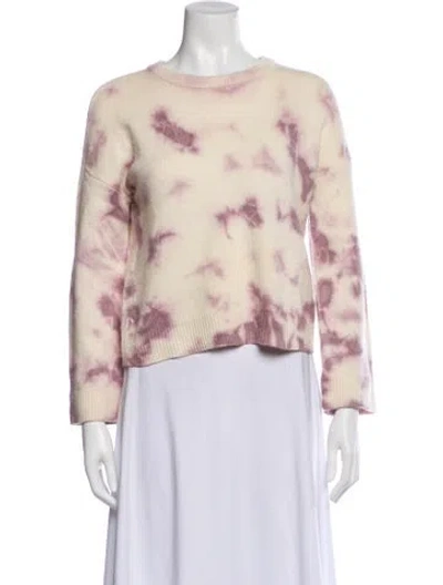 Pre-owned Intermix Wool Tie-dye Print Sweater In Neutral