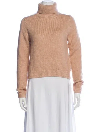 Pre-owned Intermix Wool Turtleneck Sweater W/ Tags In Neutral