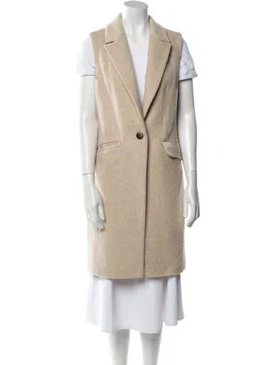Pre-owned Intermix Wool Vest In Neutral