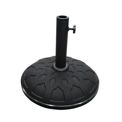 International Caravan 25-pound Resin Compound Umbrella Base In Black