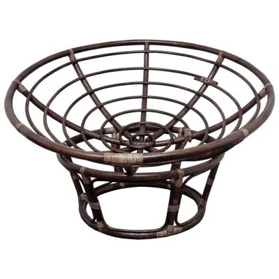 International Caravan 42-inch Rattan Papasan Chair Frame Only In Brown