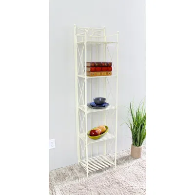 International Caravan 5-tier Iron Folding Bakers Rack