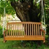 International Caravan Acacia Two Seater Swing With Curved Back