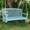 International Caravan Acacia Two Seater Swing With Curved Back