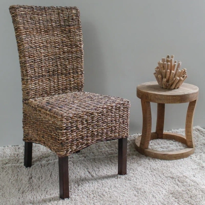 International Caravan Arizona Abaca Dining Chair In Brown