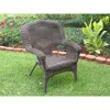International Caravan Camelback Resin Wicker Patio Chairs (set Of 2)
