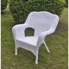 International Caravan Camelback Resin Wicker Patio Chairs, White (set Of 2)