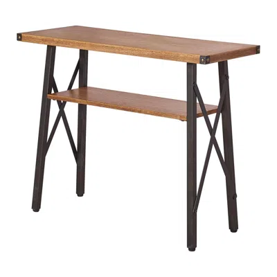 International Caravan Hamburg Contemporary Laredo Oak Console Table In Brown