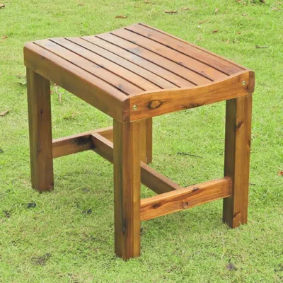 International Caravan Highland 22-inch Garden Bench, Stain In Brown