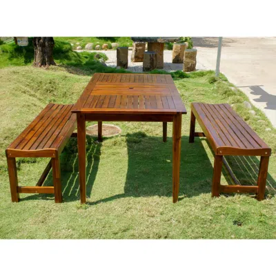 International Caravan Highland Dining Set, Stain