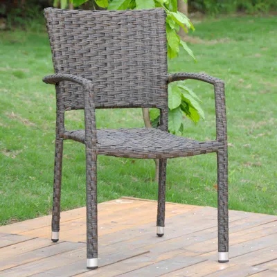 International Caravan Ibiza Resin Pandan Aluminum Square Back Dining Chair (set Of 2)
