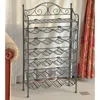 International Caravan Iron 24-bottle Folding Wine Rack With Shelf