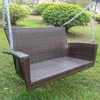 International Caravan Kingstonresin Wicker/steel Contemporary Hanging Swing