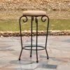 International Caravan Mandalay Iron 29-inch Bar Stools With Microsuede Seat (set Of 2), Tan