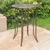 International Caravan Mandalay Iron Bar Height Round Table