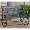 International Caravan Mandalay Iron Bench Rocker