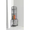 International Caravan Mandalay Iron Folding Corner Bakers Rack