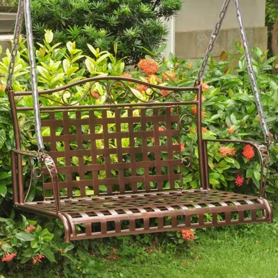 International Caravan Mandalay Iron Hanging Swing