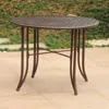 International Caravan Mandalay Iron Outdoor 39" Dining Table