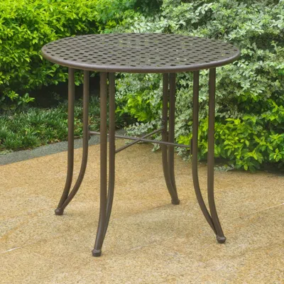 International Caravan Mandalay Iron Patio Bistro Table