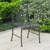 International Caravan Mandalay Iron Patio Set Of 2 Bistro Chairs
