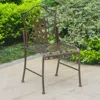 International Caravan Mandalay Iron Patio Set Of 2 Bistro Chairs