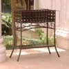 International Caravan Mandalay Iron Rectangular Plant Stand