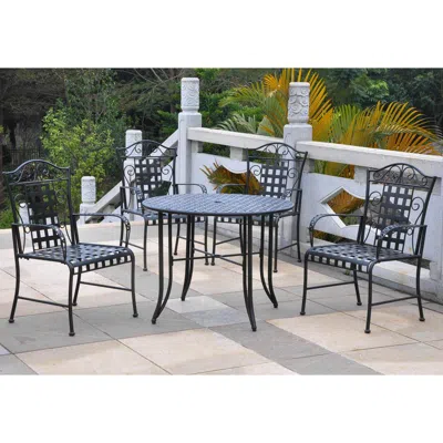 International Caravan Mandalay Set Of 5 Outdoor Dining Group