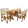 International Caravan Messina Acacia Wood 7 Piece Dining Group In Brown