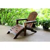 International Caravan Outdoor Adirondack Chair With Footrest