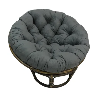 International Caravan Rattan 42-inch Papasan Chair With Micro Suede Cushion