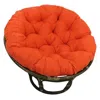 International Caravan Rattan 42-inch Papasan Chair With Micro Suede Cushion In Orange