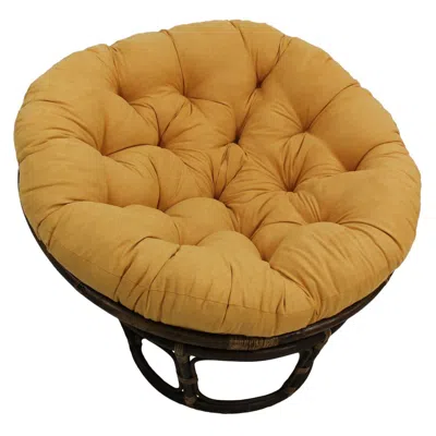 International Caravan Rattan 42-inch Papasan Chair With Micro Suede Cushion