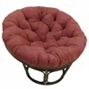 International Caravan Rattan 42-inch Papasan Chair With Micro Suede Cushion In Red
