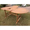 International Caravan Royal Fiji 59-inch / 79-inch Acacia Oval Extendable Dining Table W/fold Out Leaf, Stain Color In Neutral