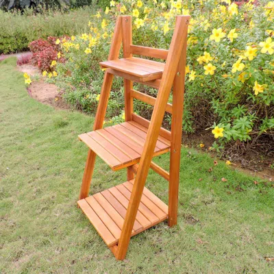 International Caravan Royal Fiji Acacia 3-tier Plant Stand