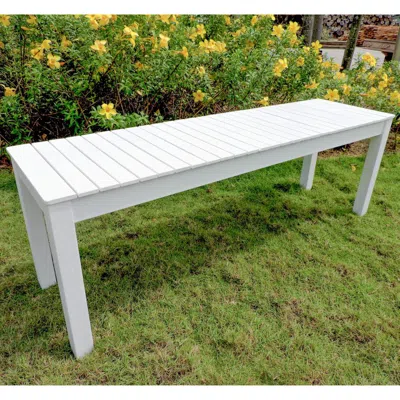 International Caravan Royal Fiji Acacia 52-inch Picnic Bench In White