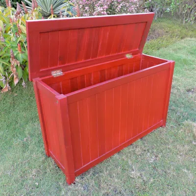 International Caravan Royal Fiji Acacia Rectangular Storage Trunk In Brown
