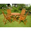 International Caravan Royal Tahiti Cartagena 5-piece Dining Set In Brown
