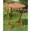 International Caravan Royal Tahiti Outdoor 36" Bar Height Round Folding Table