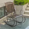 International Caravan Santa Fe Iron Nailhead Rocker