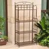 International Caravan Santa Fe Nailhead 4-tier Bakers Rack