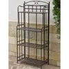 International Caravan Santa Fe Nailhead 4-tier Bakers Rack