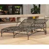 International Caravan Santa Fe Nailhead Double Multi Position Chaise Lounge