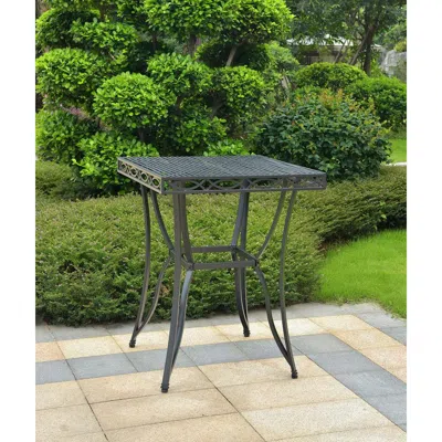 International Caravan Segovia Iron Bar Height Table